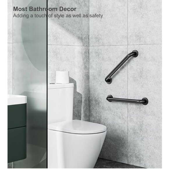 New 2 Pack Shower Grab Bar, 16 Inch Stainless Steel - Picture 2 of 5